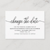 Einfache Skriptänderung des Datums Begleitkarte (Vorderseite)