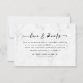 Einfache Skriptbeerdigung Dankeskarte (Vorderseite)