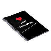 Einfache Skriptbezeichnung coole niedliche Liebe, Notizblock (Rechte Seite)