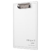 Einfache Skriptbezeichnung Modern personalisiert Klemmbrett (Links)