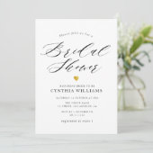 einfache Skriptdusche Einladung (Stehend Vorderseite)