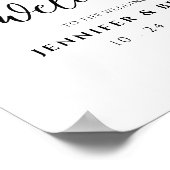 Einfache Skripte Elegante Minimalistisch Moderne W Poster (Ecke)