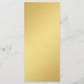 Einfache Skripte essen wir Black & Gold Hochzeit Menükarte (Rückseite)