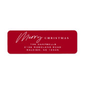 Einfache Skripte Frohe Weihnachts-Rote Rücksendead (Vorne)