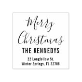 Einfache Skripte Frohe Weihnachtsanschrift Gummistempel (Prägung)