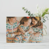 Einfache Skripte Frohe Weihnachtskarte Einladung (Stehend Vorderseite)