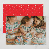 Einfache Skripte Frohe Weihnachtskarte Einladung (Vorne/Hinten)