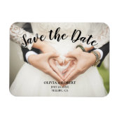 Einfache Skripte - Herz Save the Date Magnet (Horizontal)
