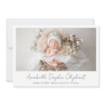 Einfache Skripte Modernes Neugeborenes Foto Elegan