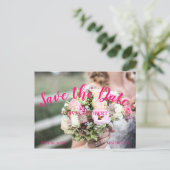 Einfache Skripte - Save the Date blumen Postkarte (Stehend Vorderseite)