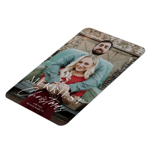 Einfache Skripte Weihnachts-Weihnachtskarte Magnet (Linke Seite)