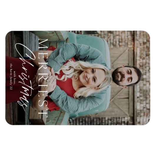 Einfache Skripte Weihnachts-Weihnachtskarte Magnet (Horizontal)