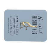 Einfache Skripteindringung speichern Sie das Datum Magnet (Horizontal)