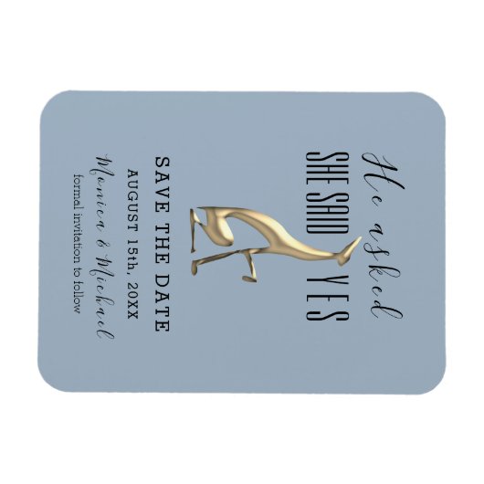 Einfache Skripteindringung speichern Sie das Datum Magnet (Horizontal)