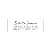 Einfache Skripterstellung Moderne Rücksendeadresse Permastempel (Design)