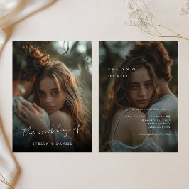 Einfache Skripterstellung Modernes Hochzeitsstift  Einladung