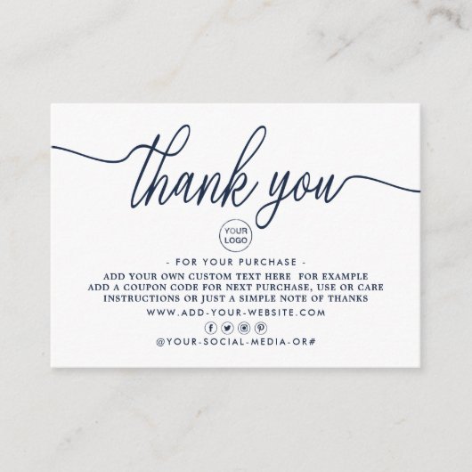 Einfache Skripterstellung Vielen Dank Begleitkarte (Vorderseite)