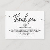 Einfache Skripterstellung Vielen Dank Begleitkarte (Vorderseite)