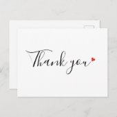 Einfache Skripterstellung Vielen Dank Postkarte (Vorne/Hinten)