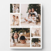 Einfache Skriptfamilie Foto Collage Urlaub Fotoplatte (Vorderseite)