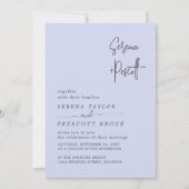 Einfache Skripthochzeit Einladung (Vorderseite)