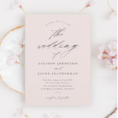 Einfache Skripthochzeit Einladung