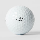 Einfache Skriptmonogramm Titleist Pro VI Golfball (Vorderseite)