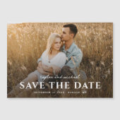 Einfache Skriptnamen Foto Hochfahren speichern des Magneteinladung (Vorderseite)