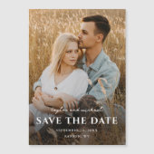 Einfache Skriptnamen Foto Hochfahren speichern des Magneteinladung (Vorderseite)