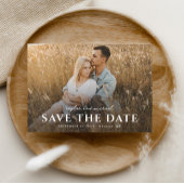 Einfache Skriptnamen Foto Hochzeit Save The Date