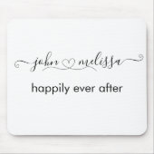 Einfache Skriptnamen für Hochzeiten Mousepad (Vorne)