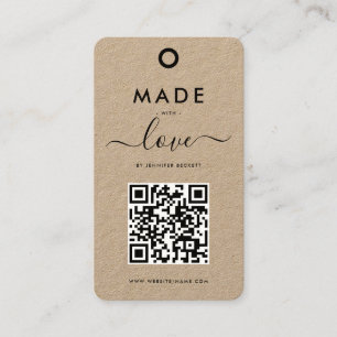 Einfache SkriptproduktTags - Rustikale Kraft Treuekarte