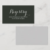 Einfache Skriptregisterkarten Begleitkarte (Vorne/Hinten)