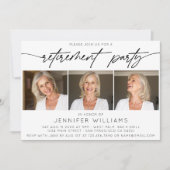 Einfache Skriptregistrierung Party-FotoCollage Einladung (Vorderseite)