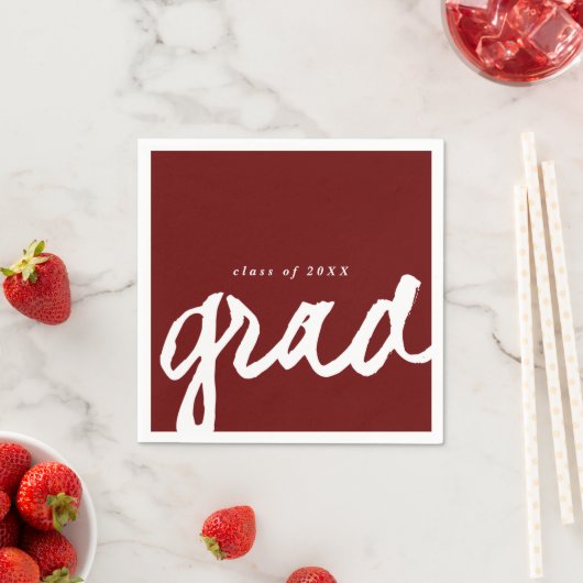 Einfache Skripts Grad | Graduierungspartei Serviette (Beispiel)