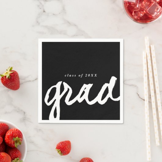 Einfache Skripts Grad | Graduierungspartei Serviette (Beispiel)