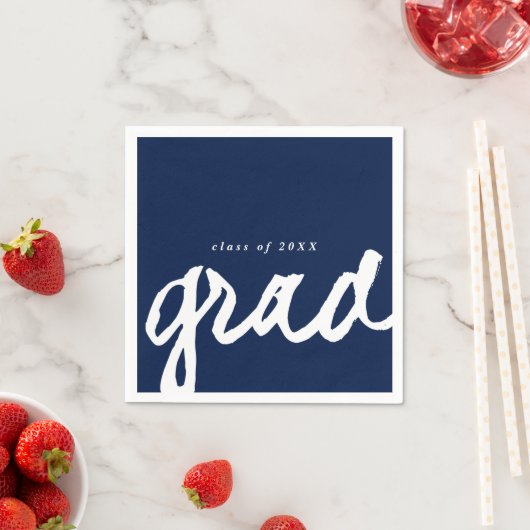 Einfache Skriptschrift | Graduierungspartei Serviette (Beispiel)