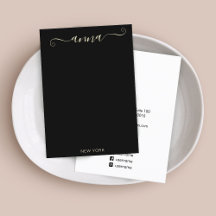 Einfache Skriptsignatur Schwarze Nekklace-Anzeige