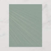 Einfache Skriptsprache Grüne Hochzeitdetails Begleitkarte (Rückseite)