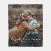 Einfache SkriptTschersche Jederzeit Foto Fleecedecke (Vorderseite)