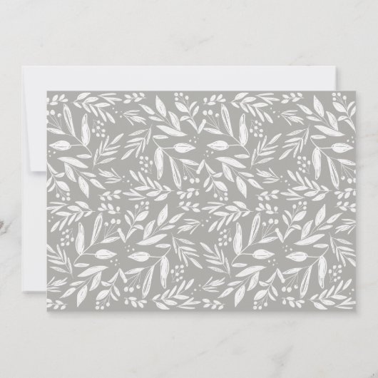 Einfache SkriptTypografie | Foto Probe Abendessen Einladung (Rückseite)