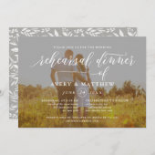 Einfache SkriptTypografie | Foto Probe Abendessen Einladung (Vorne/Hinten)