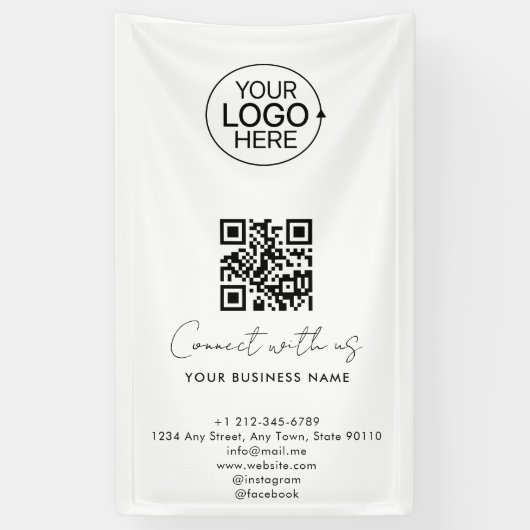 Einfache Skriptverbindung mit dem Logo QR Code Pro Banner (Vertikal)