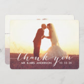 Einfache SkriptWedding Dankeschön Karten (Vorne/Hinten)