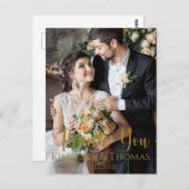 Einfache SkriptWedding Vielen Dank Postkarte (Vorne/Hinten)