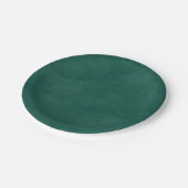 Einfache smaragdgrüne Farbe, die für eine Wasserfa Pappteller (Schrägansicht)