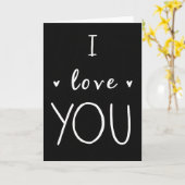 Einfache Smooth I Love You Karte (Gelbe Blume)