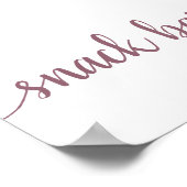 Einfache Snack-Bar | Mauve Pink Jedes Ereignis Zei Poster (Ecke)