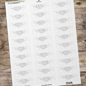 Einfache Snowflake-Rücksendeadresse kundenspezifis