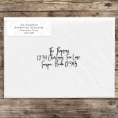 Einfache Snowflake-Rücksendeadresse kundenspezifis